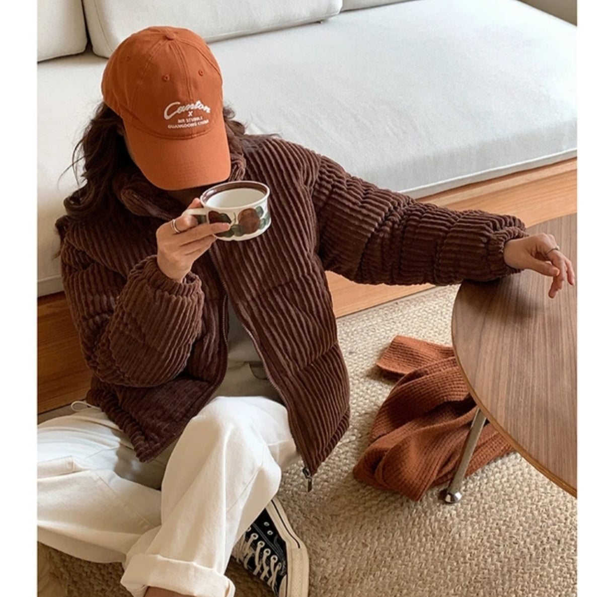 Cropped Corduroy Puffer Jackets Cropped Corduroy Puffer Jacket Outlet